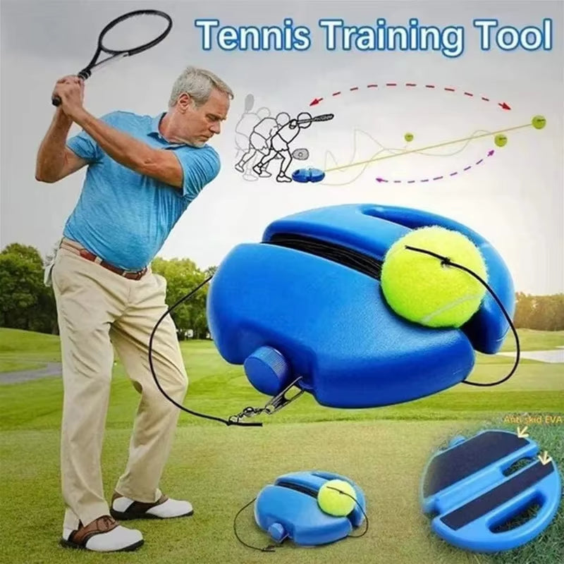 Heavy Duty Tennis Training Aids Base with Elastic Rope Ball