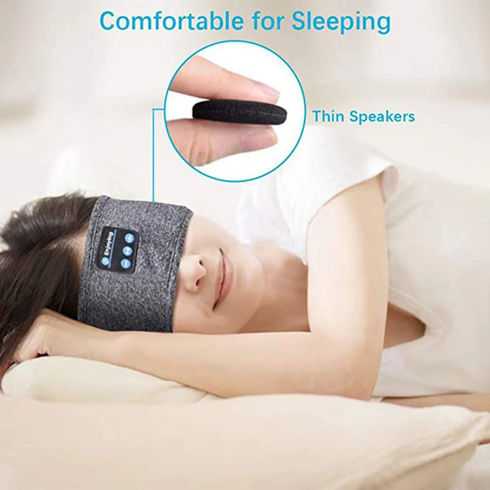 Bluetooth-Compatible Earphones Sports Sleeping Headband